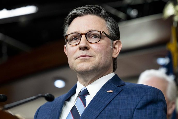 January 21, 2026, Washington, District Of Columbia, USA: House Speaker MIKE JOHNSON (R-LA) speaking at a press conference at the U.S. Capitol in Washington, D.C.