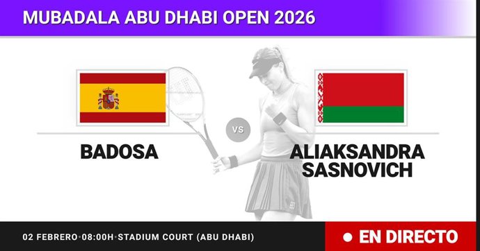 Paula Badosa - Aliaksandra Sasnovich: resumen y estadísticas del partido de Dieciseisavos de final de Mubadala Abu Dhabi Open
