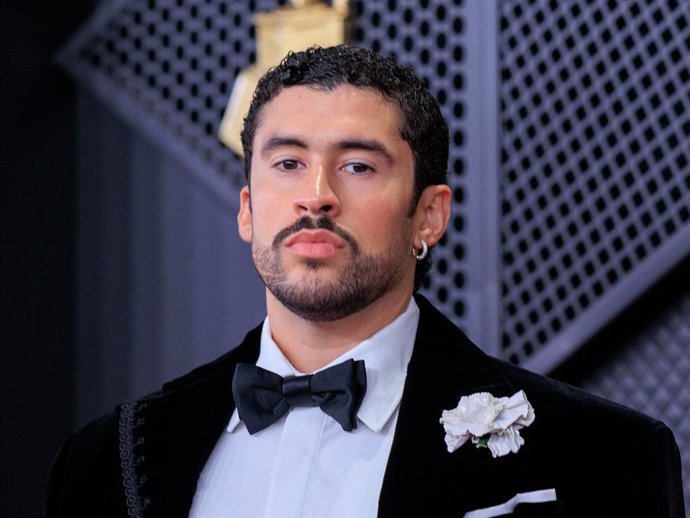 Bad Bunny on the red carpet of the 68th Annual Grammy Awards on Sunday February 1, 2026 at Crypto.Com Arena in Los Angeles, California.