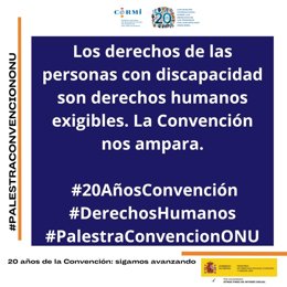El CERMI lanza una campaña por los 20 años de la Convención de la ONU sobre los Derechos de las Personas con Discapacidad