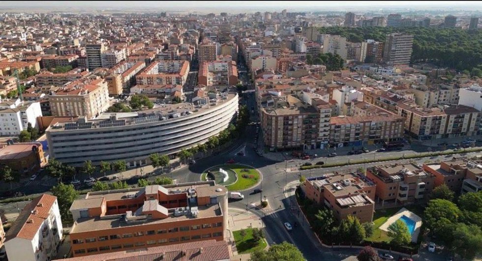 Vista aérea de Albacete.