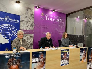 Presentación de la campaña de Manos Unidas 'Declara la guerra al hambre' en la Archidiócesis de Toledo.