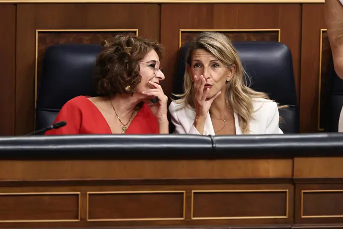 María Jesús Montero y Yolanda Díaz