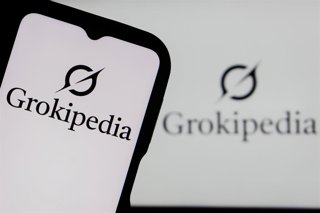 Archivo - Ilustración con el logo de Grokipedia. 