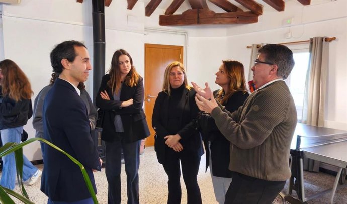 El presidente del IMAS, Guillermo Sánchez, en una visita a la Fundación Natzaret