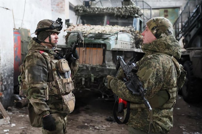 Militares del Ejército de Rusia en la provincia ucraniana de Donetsk, ocupada parcialmente en el marco de la invasión de Ucrania, desatada en febrero de 2022 (archivo)