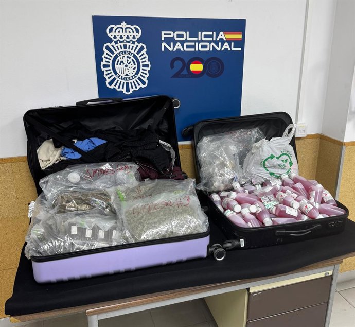 La droga intervinguda en l'operatiu policial