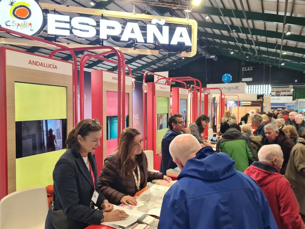 Expositor en la Holiday World Show de Dublín.