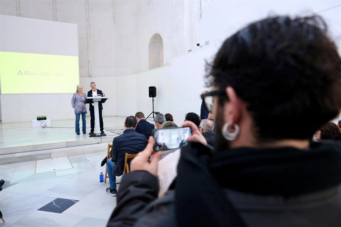 La consejera de Patricia del Pozo, en la presentación de la programación del CAAC y el C3A.