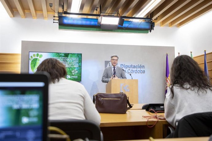 : El Delegado De Infraestructuras, Sostenibilidad Y Agricultura De La Diputación De Córdoba, Andrés Lorite, En Rueda De Prensa.