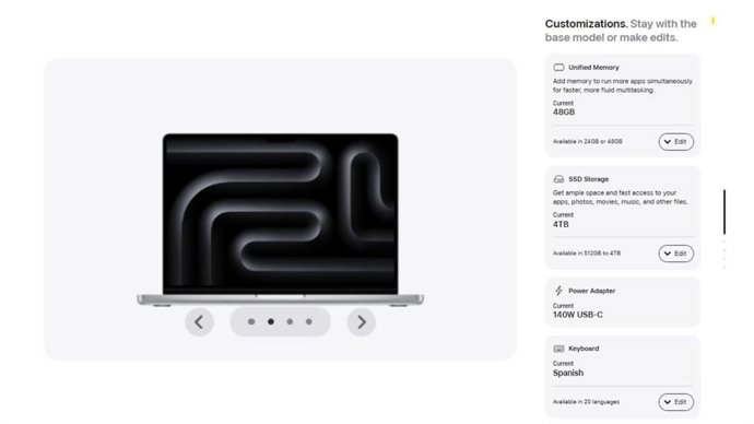 Personalización de los ordenadores Mac de Apple.