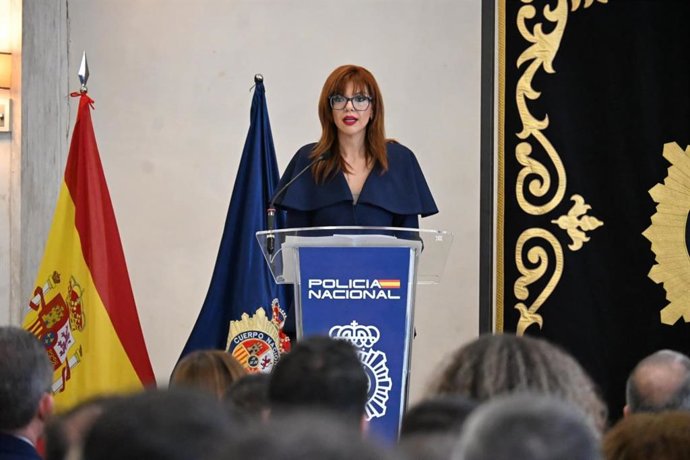 Imagen de archivo de la delegada del Gobierno en Melilla, Sabrina Moh, en el 202 aniversario de la Policía Nacional celebrado en enero en Melilla
