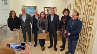 Autoridades y responsables del IEA en el Centro de Estudios de Sender.