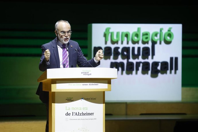 Archivo - Arquivo - O diretor da Fundação Pasqual Maragall, Arcadi Navarro, durante a entrega dos Prêmios Diana Garrigosa, no L'Auditori, em 20 de novembro de 2024, em Barcelona, Catalunha (Espanha). Os prêmios, que são concedidos durante o Encontro Anual