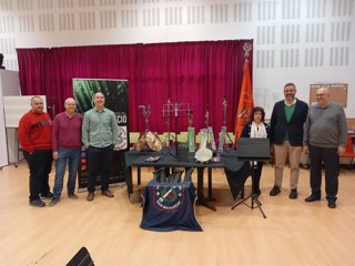 Presentación del material adquirido por la Agrupación Musical San Indalecio en Almería.