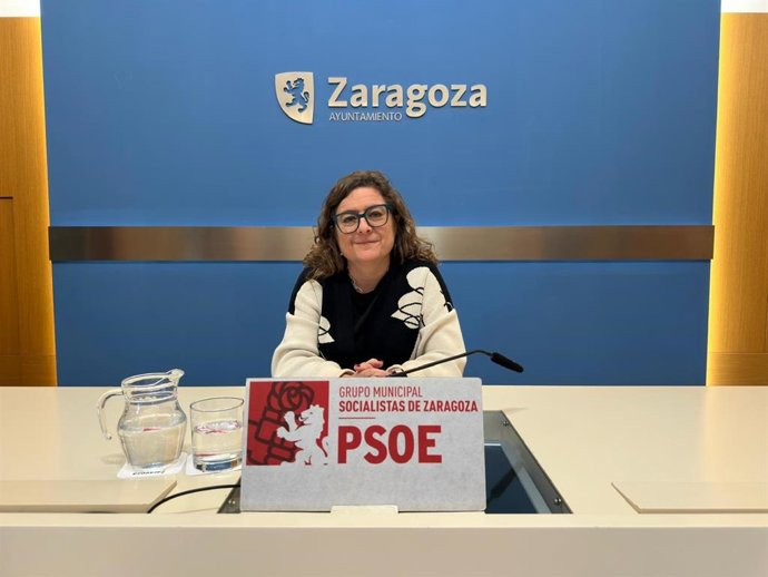 Archivo - La concejal del grupo municipal del PSOE en el Ayuntamiento de Zaragoza, Marta Aparicio