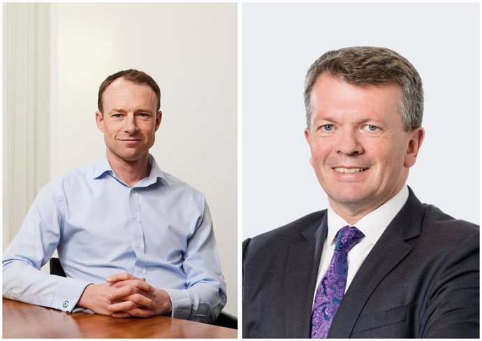 Archivo - El director general de Permira, Chris Pell, y el fundador y consejero delegado de Carne Group, John Donohoe.