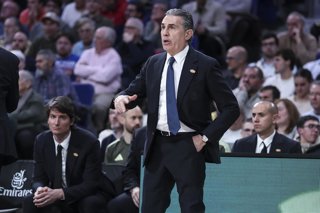 El entrenador del Real Madrid, Sergio Scariolo.