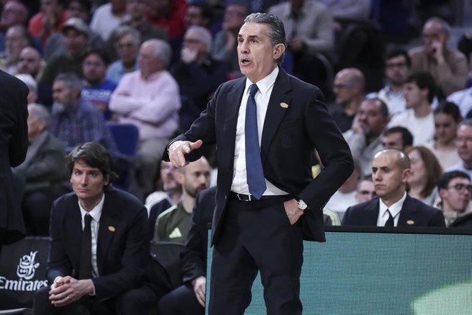 El entrenador del Real Madrid, Sergio Scariolo.