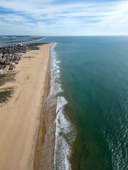 Imagen de parte de la costa de Punta Umbría.