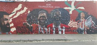Cartel vandalizado de los hermanos Williams en Barakaldo (Bizkaia)