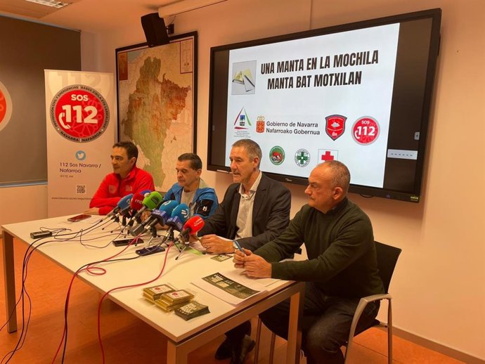 Imagen de la presentación de la campaña 'Una manta en la mochila'