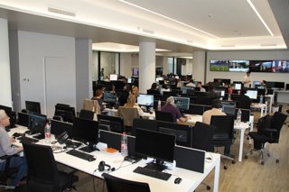 Archivo - Arxiu - Redacció d'À Punt en una imatge d'arxiu