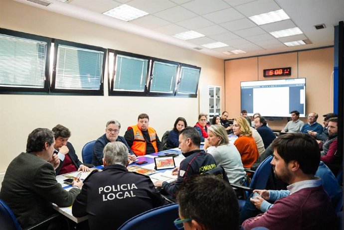 Reunión del Centro de Coordinación Operativa Municipal (Cecopal) en Córdoba.