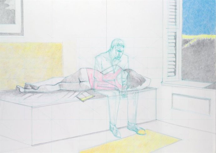 Obra de la muestra 'After Hopper. Grabados de José Antonio Azpilikueta'