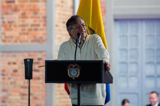 El presidente de Colombia, Gustavo Petro, en un acto en Bogotá 