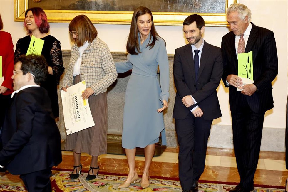 Archivo - La reina Letizia tras la entrega de los Premios Nacionales de Discapacidad Reina Letizia en una pasada convocatoria. 