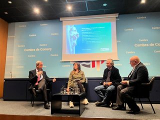 Un momento de la mesa de debate celebrada en el marco de las jornadas organizadas por el Banco de España en Palma.