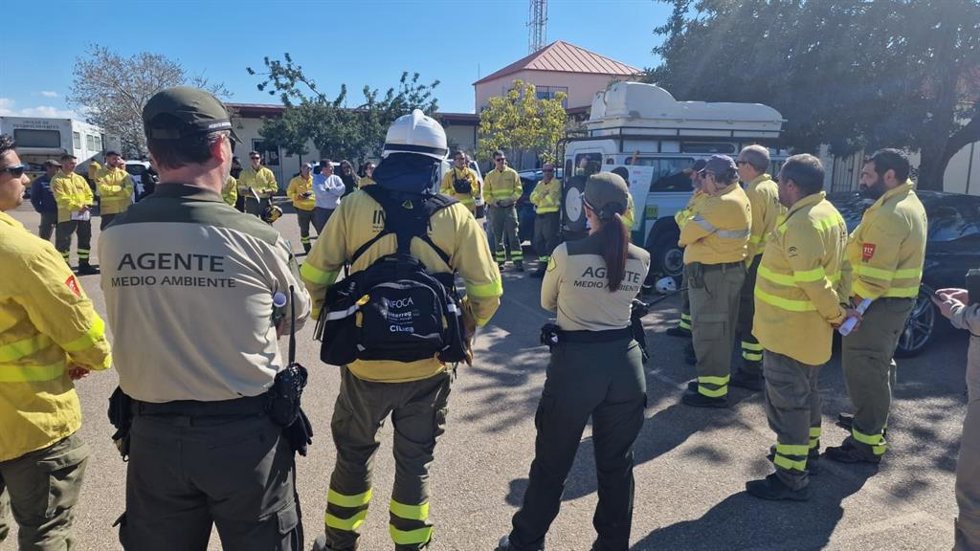 Agentes Medioambientales de la Junta de Andalucía en Almería.