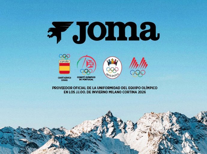 Joma será el proveedor de los comités olímpicos nacionales de España, Portugal, Macedonia del Norte y Moldavia en los Juegos de invierno de Milano-Cortina 2026.