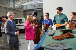 La consejera de Desarrollo Educativo y Formación Profesional, María del Carmen Castillo, en una visita a un centro de FP.