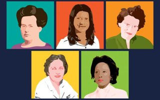 Cartel para las actividades del Caixaforum con motivo del Día Internacional de la Mujer y la Niña en la Ciencia