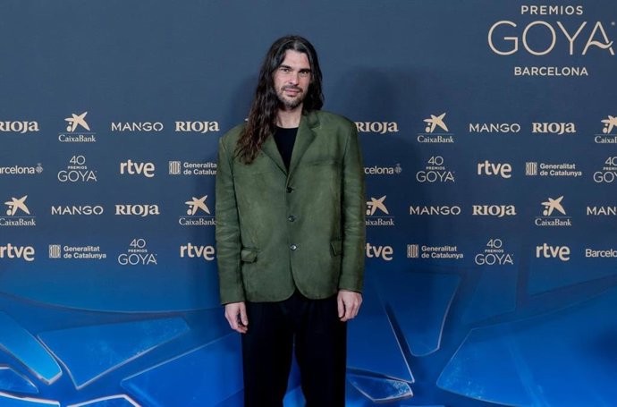 El director Oliver Laxe en los actos previos de Los Goya