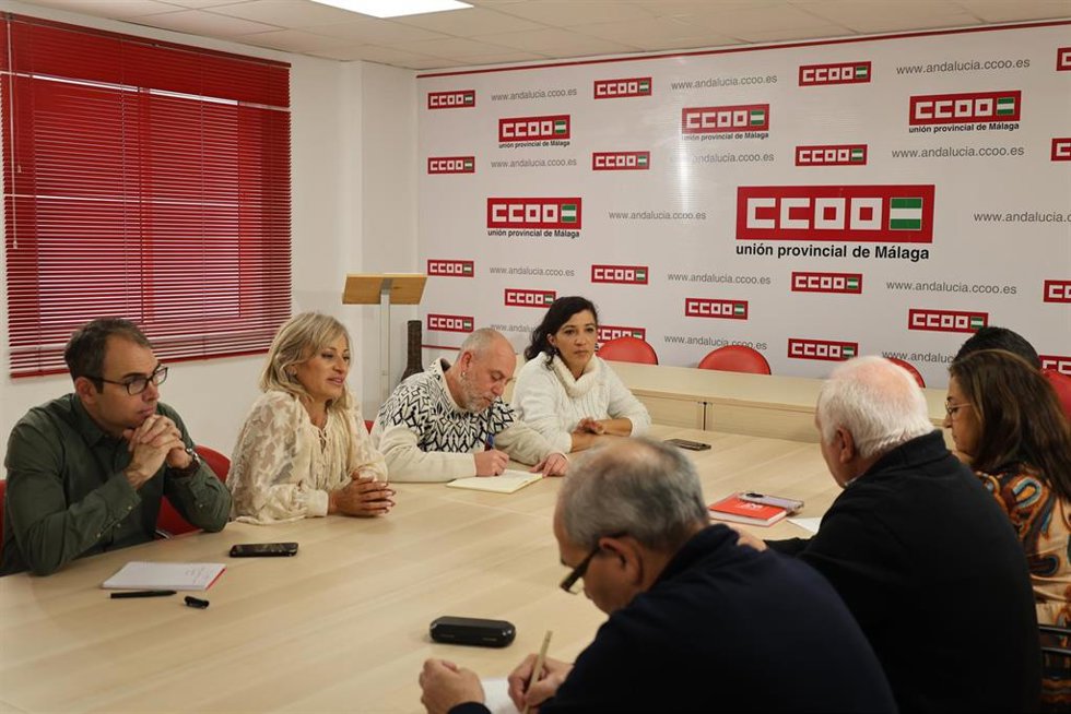 Encuentro de Por Andalucía y CCOO sobre las pensiones.