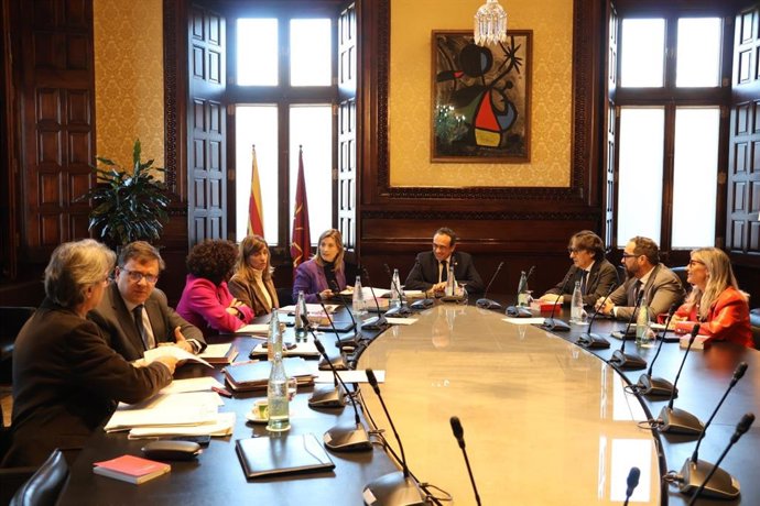Reunión de la Mesa del Parlament este martes