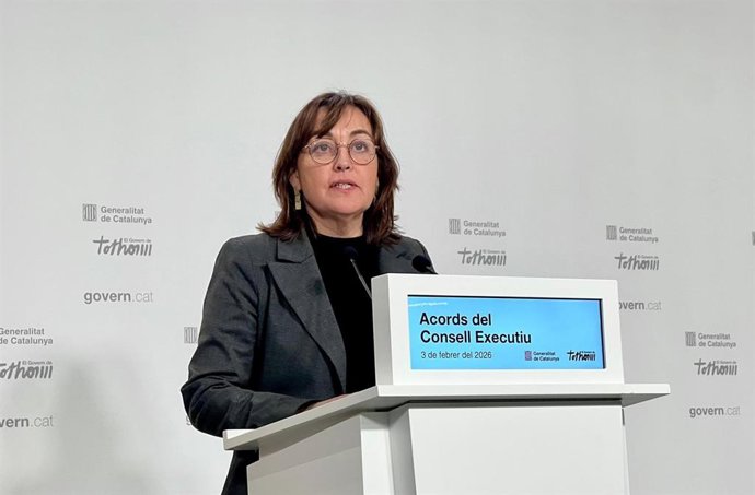 La consellera de Territorio, Vivienda y Transición Ecológica y portavoz de la Generalitat, Sílvia Paneque, en una rueda de prensa tras el Consell Executiu
