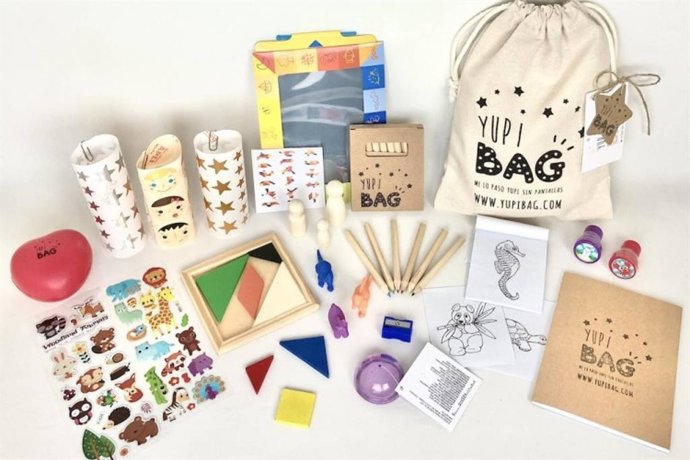 Detalles para niños en bodas que sí se usan; Yupibag convierte el regalo en juego educativo