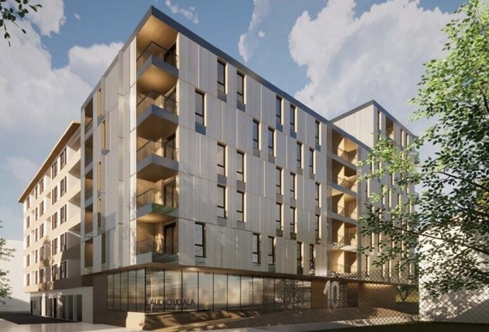 Bloque de las 29 viviendas en Llodio