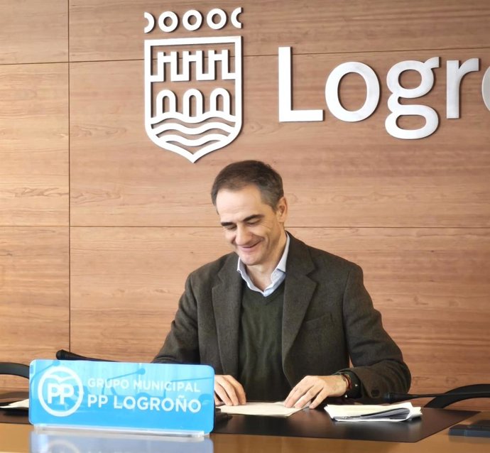 Miguel Sáinz, portavoz del PP en el Ayuntamiento de Logroño