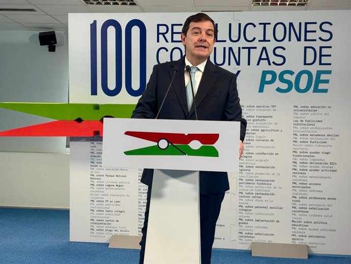 El presidente del PP y candidato, Alfonso Fernández Mañueco