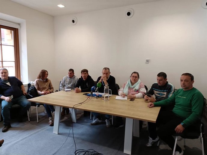 Rueda de prensa del Comité de Empresa de Emtusa (Gijón).
