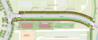 Plano de las obras del denominado Paseo de la Ingeniería.