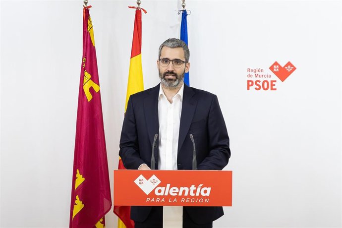 El secretario general del PSOE de la Región de Murcia, Francisco Lucas