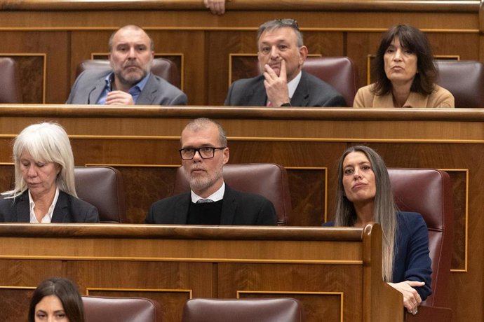 Los diputados de Junts en el pleno del Congreso.