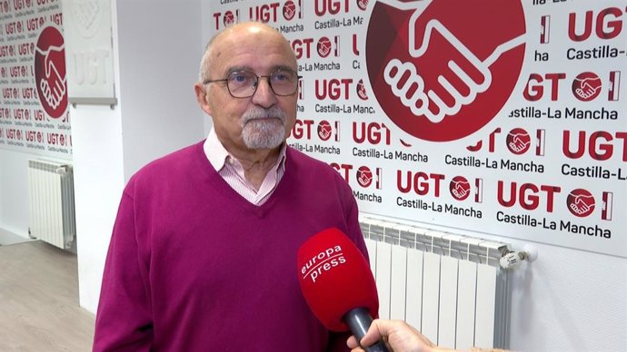 Jesús Santiago, de la Unión General de Pensionistas de UGT en Castilla-La Mancha.