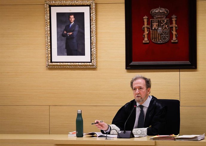 El juez de la causa durante el juicio en la Audiencia de Burgos.